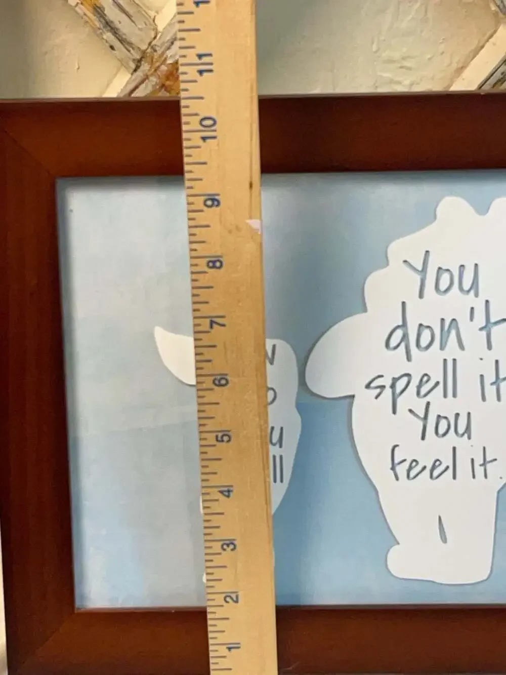 Disney Winnie the Pooh and Piglet Framed Wall Art Quote 12x9